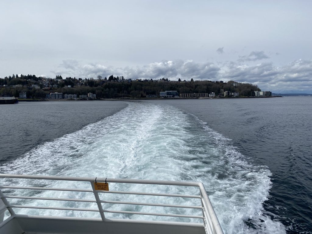 View of West Seattle from the King County Water Taxi